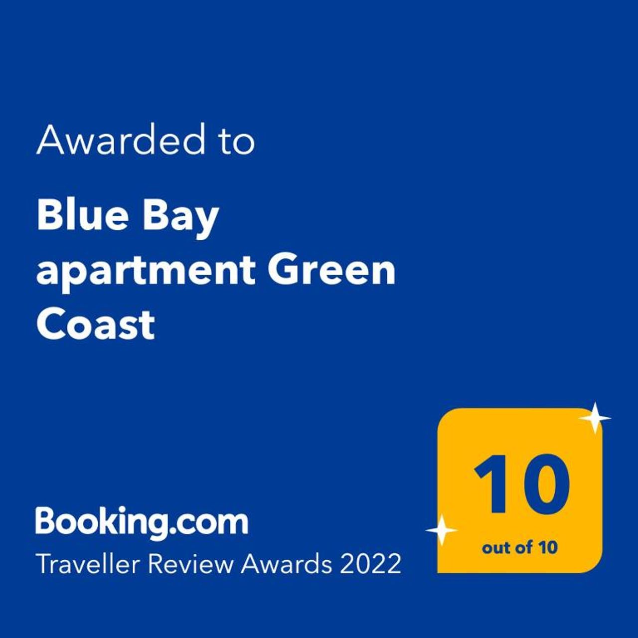 Blue Bay apartment Green Coast