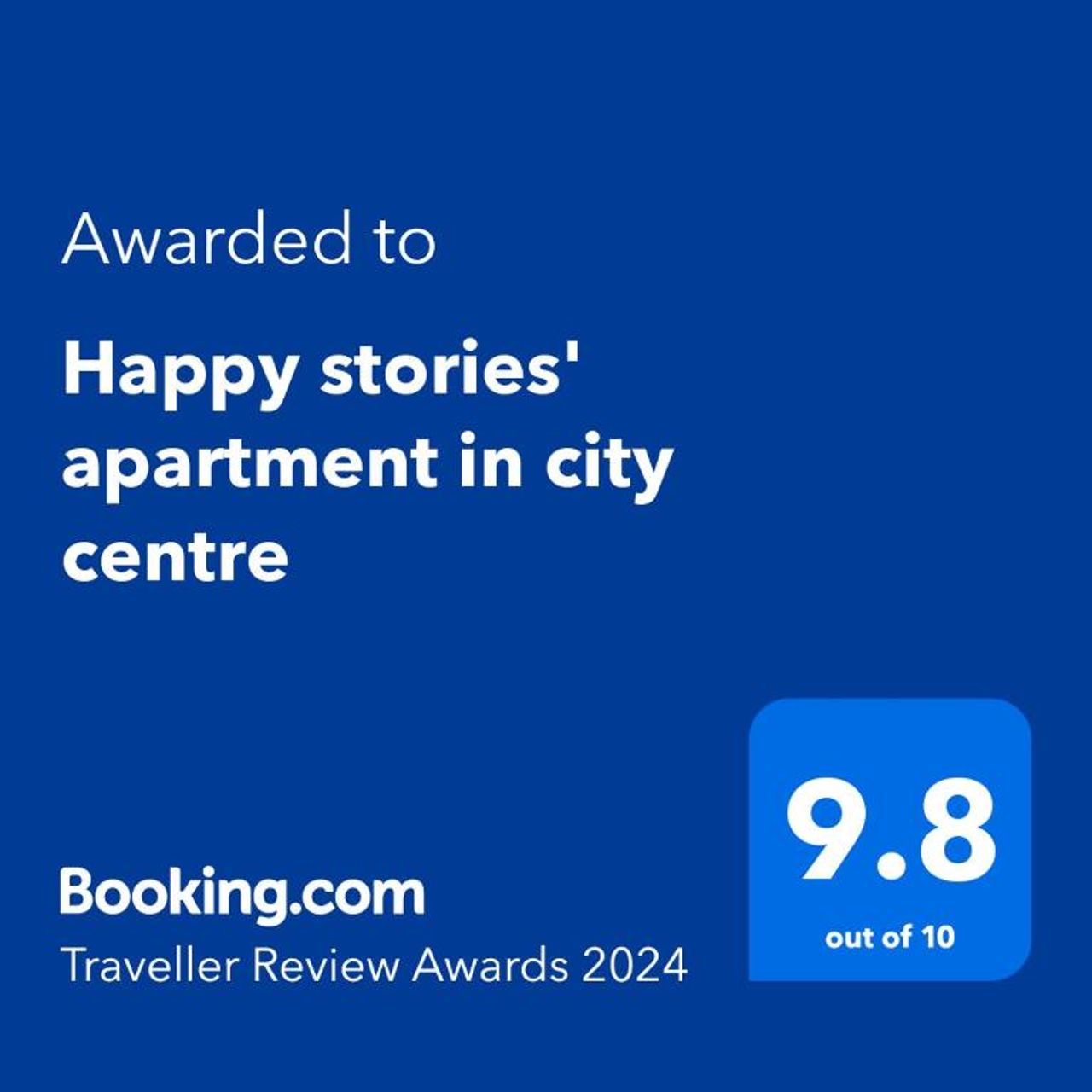 Happy stories' apartment in city centre