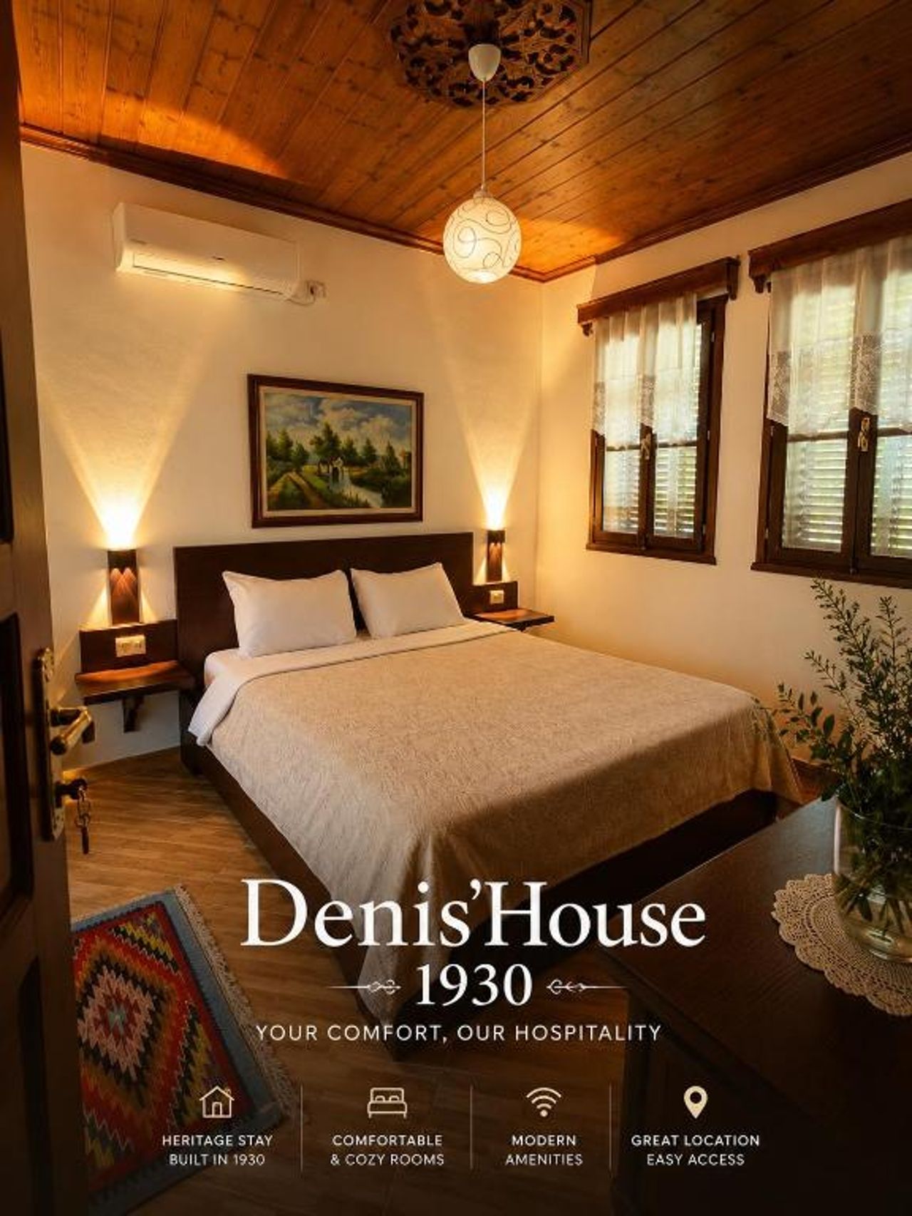 Denis House 1930 Cozy Private Rooms with Authentic Charm