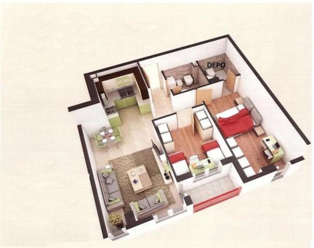 Modern 2 Bedroom Apartment Tirana